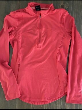 Spyder Active 1/4 Zip Bright Coral Orange/Red Women’s Medium **Small Flaw**